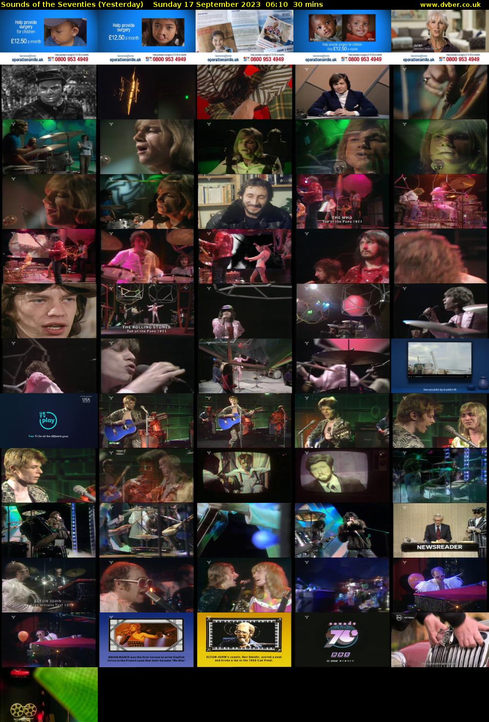 Sounds of the Seventies (Yesterday) Sunday 17 September 2023 06:10 - 06:40