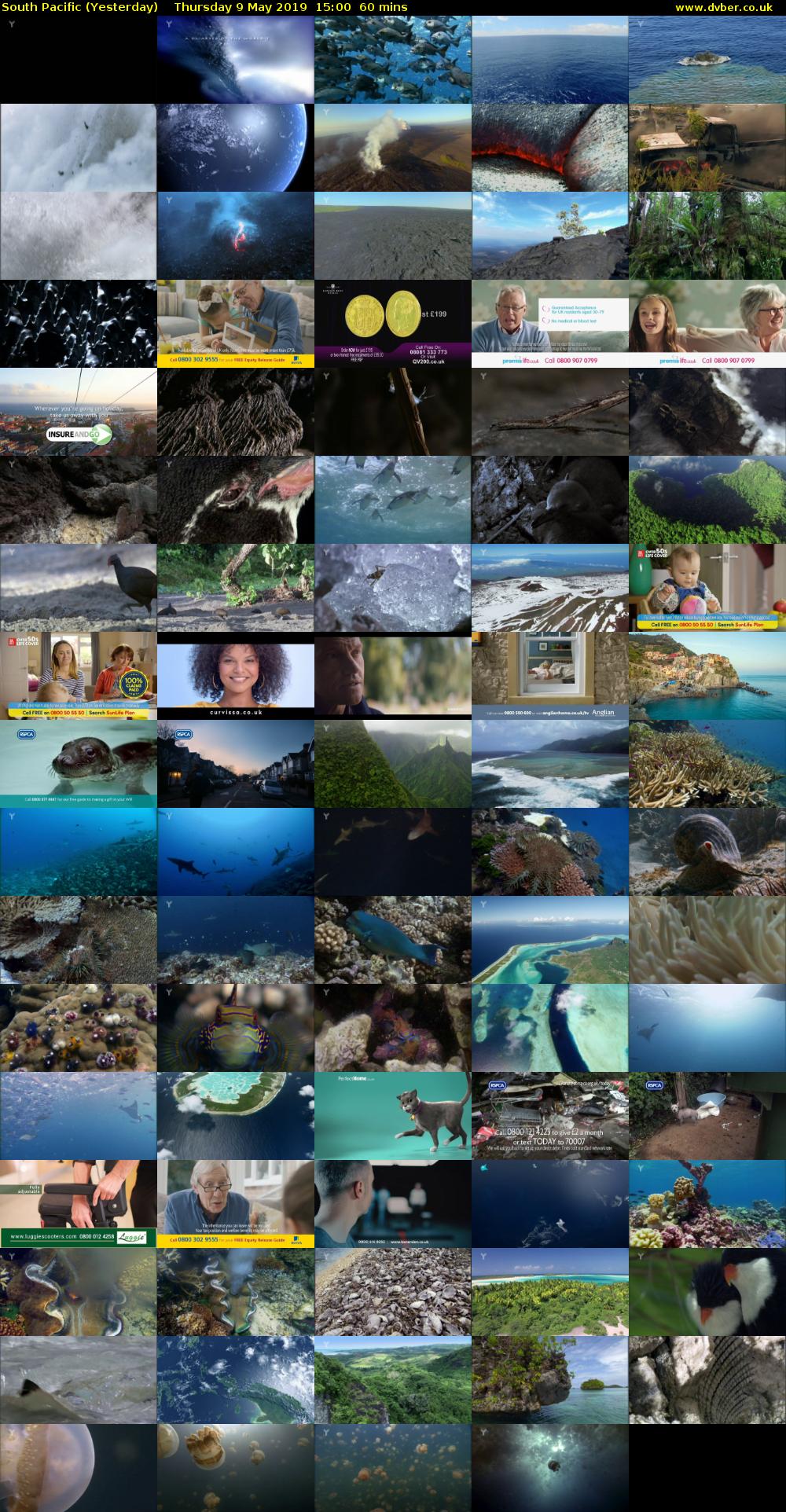 South Pacific (Yesterday) Thursday 9 May 2019 15:00 - 16:00