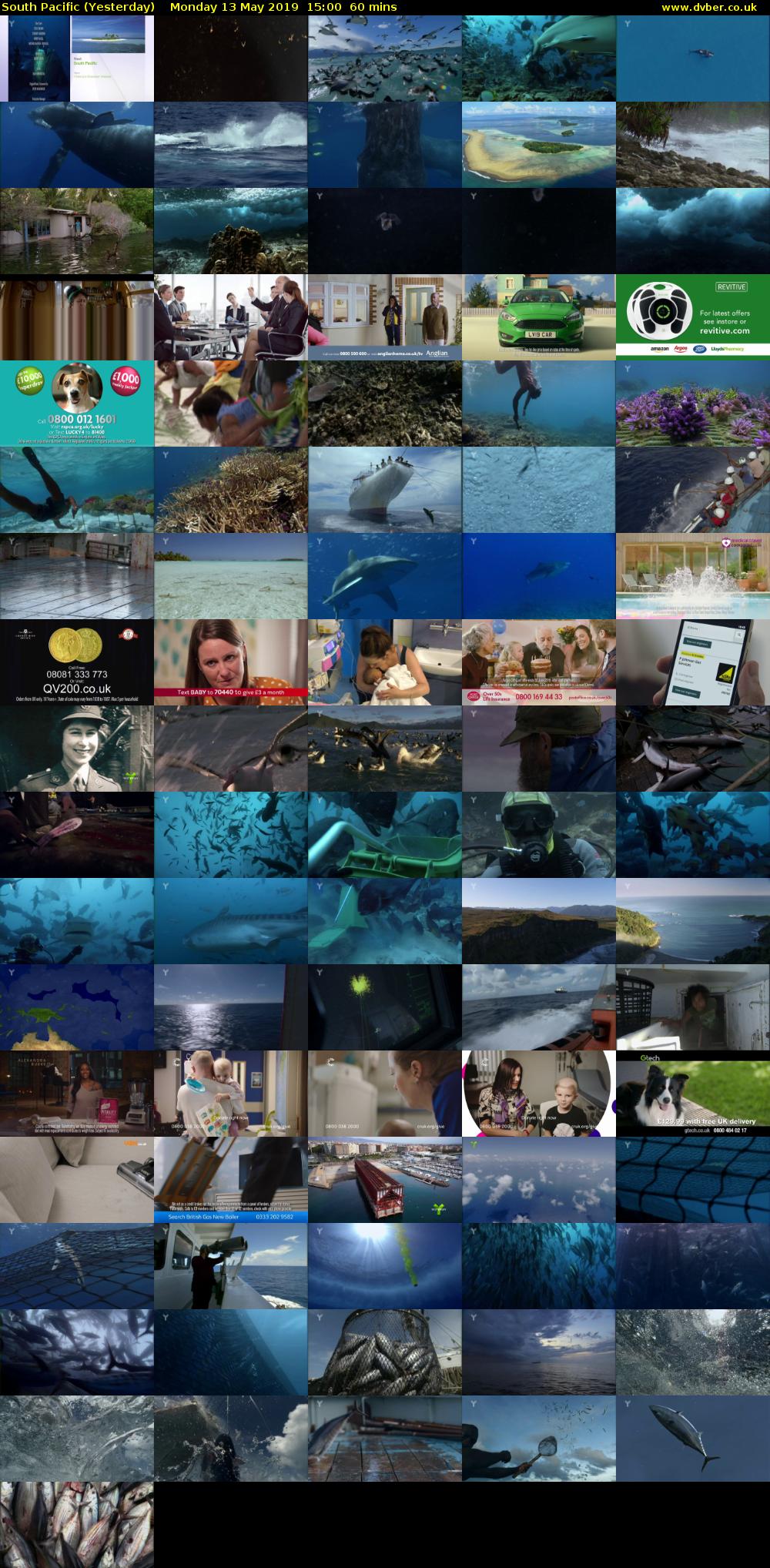 South Pacific (Yesterday) Monday 13 May 2019 15:00 - 16:00