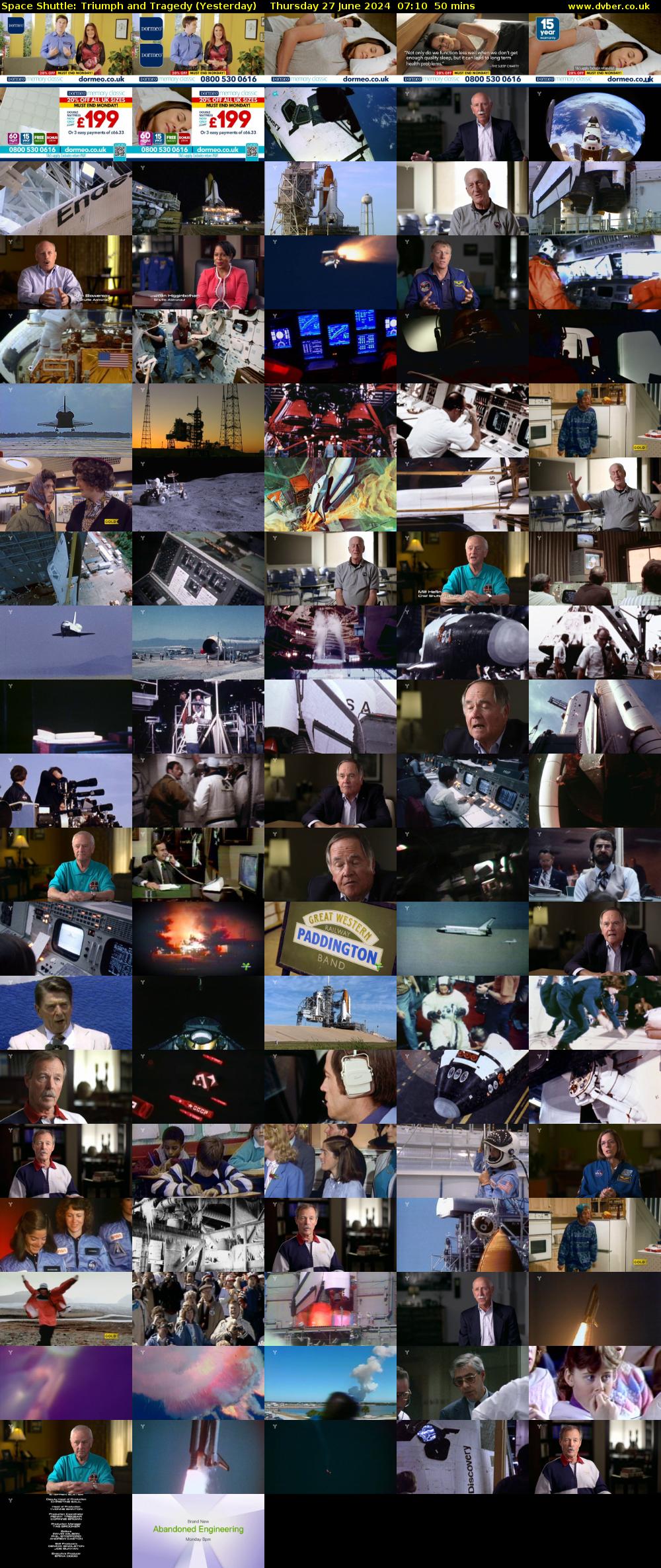 Space Shuttle: Triumph and Tragedy (Yesterday) Thursday 27 June 2024 07:10 - 08:00