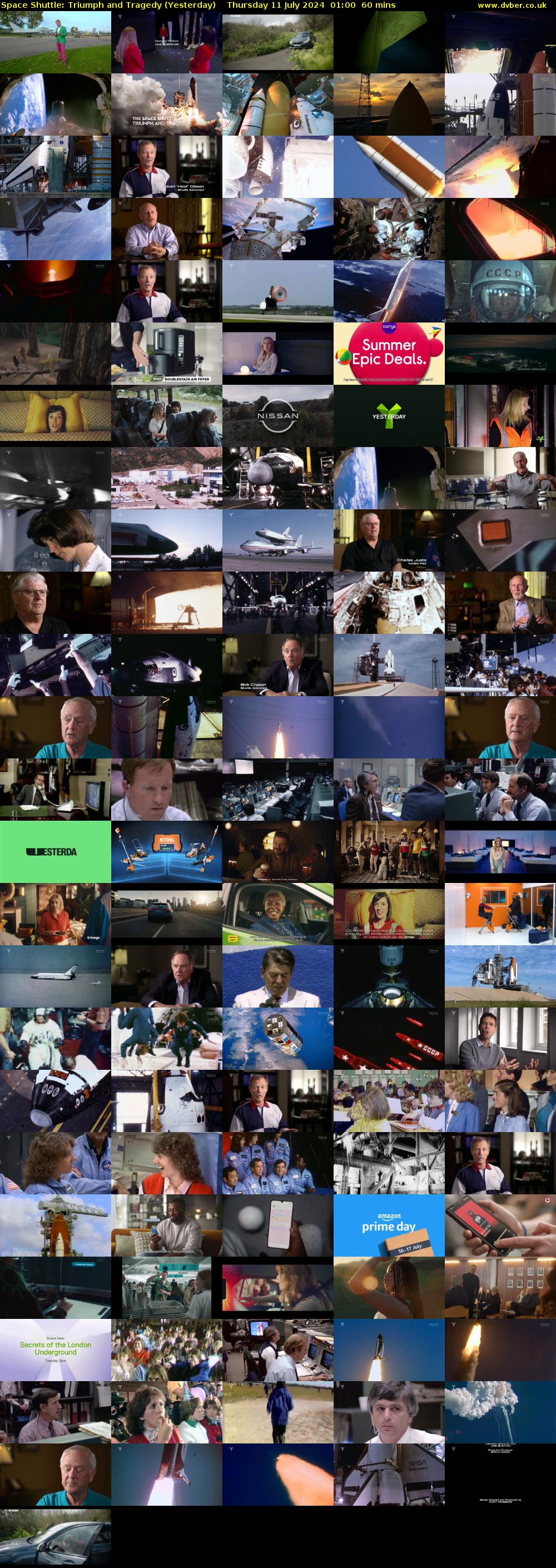 Space Shuttle: Triumph and Tragedy (Yesterday) Thursday 11 July 2024 01:00 - 02:00