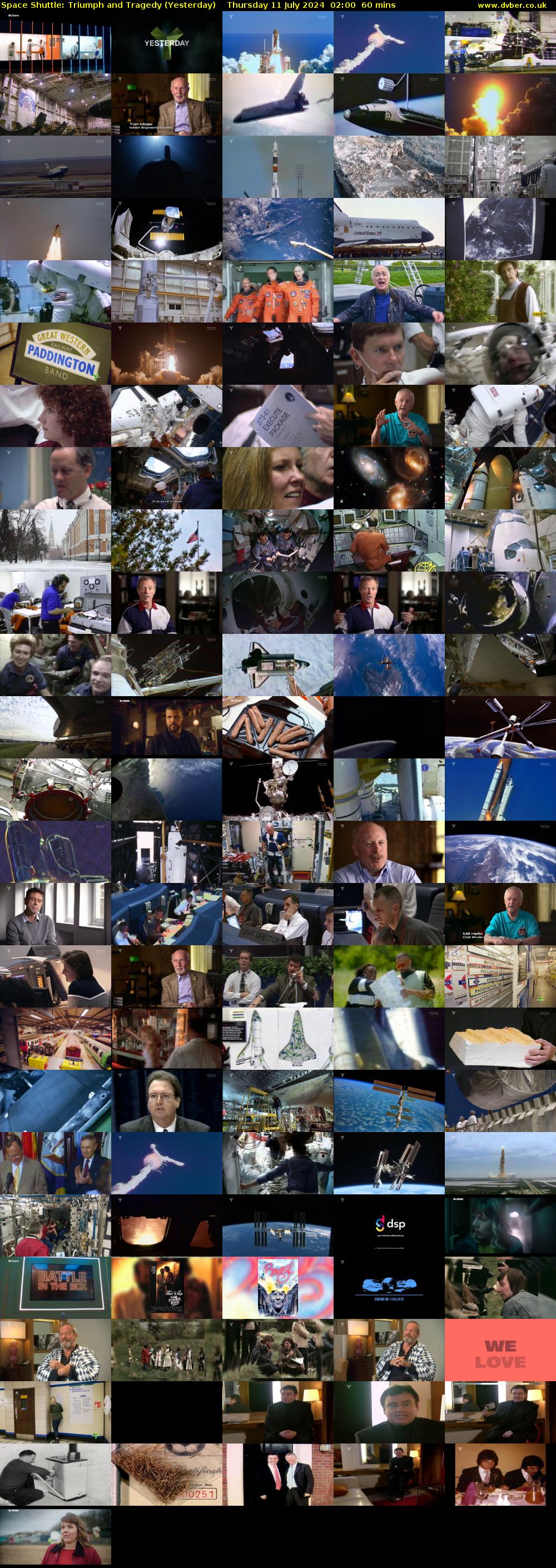Space Shuttle: Triumph and Tragedy (Yesterday) Thursday 11 July 2024 02:00 - 03:00