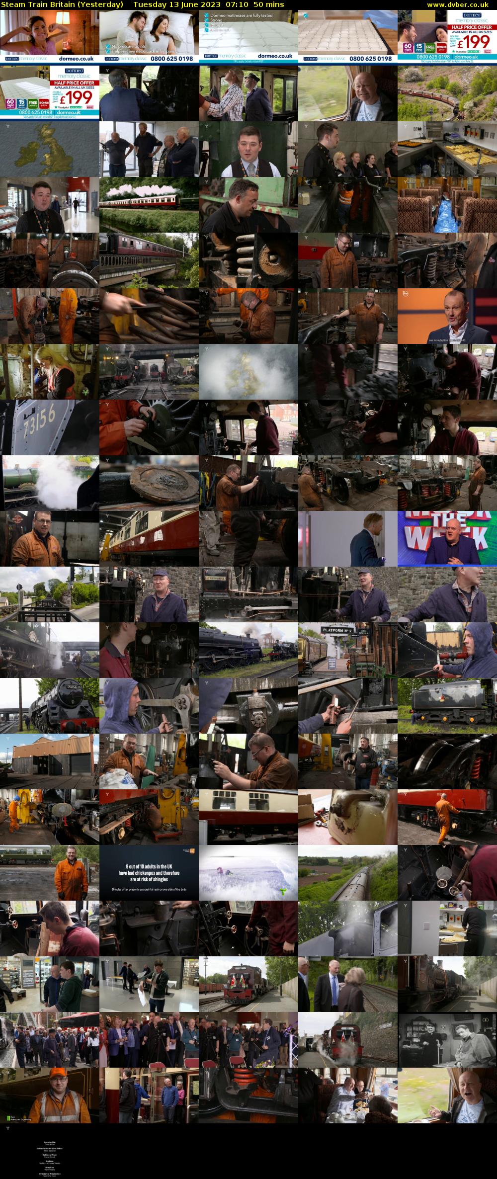 Steam Train Britain (Yesterday) Tuesday 13 June 2023 07:10 - 08:00