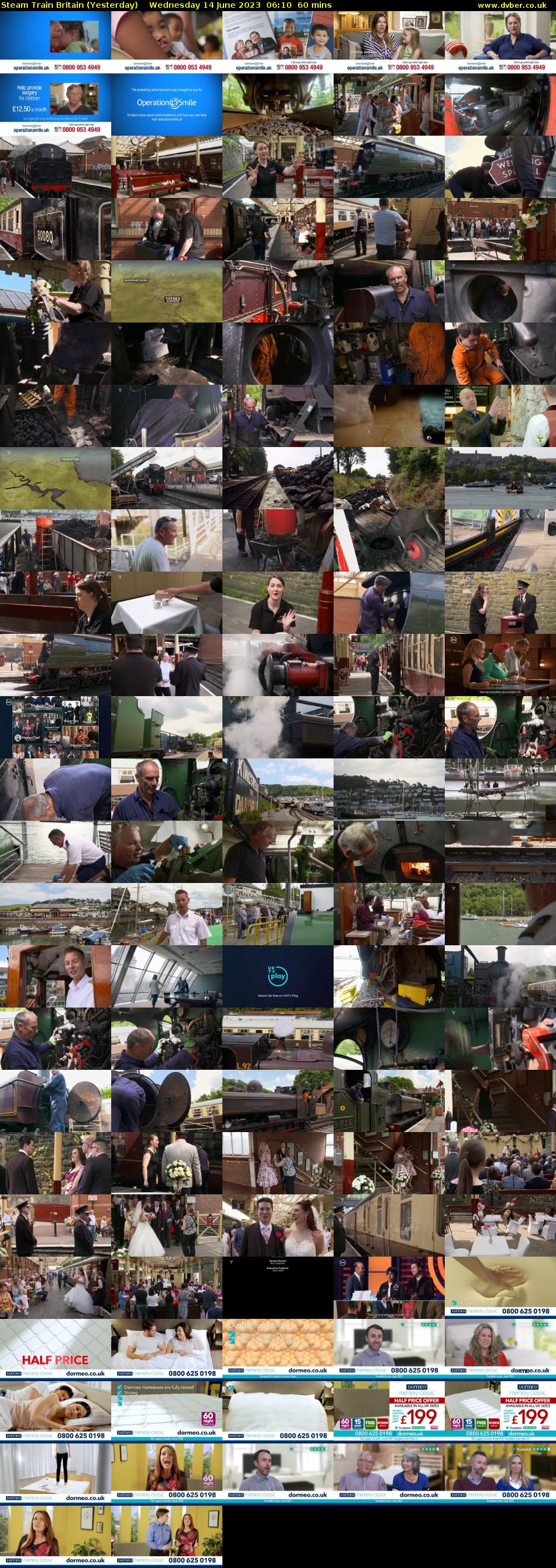 Steam Train Britain (Yesterday) Wednesday 14 June 2023 06:10 - 07:10