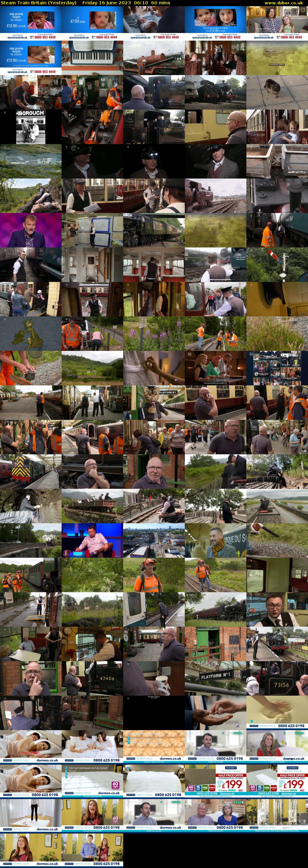 Steam Train Britain (Yesterday) Friday 16 June 2023 06:10 - 07:10