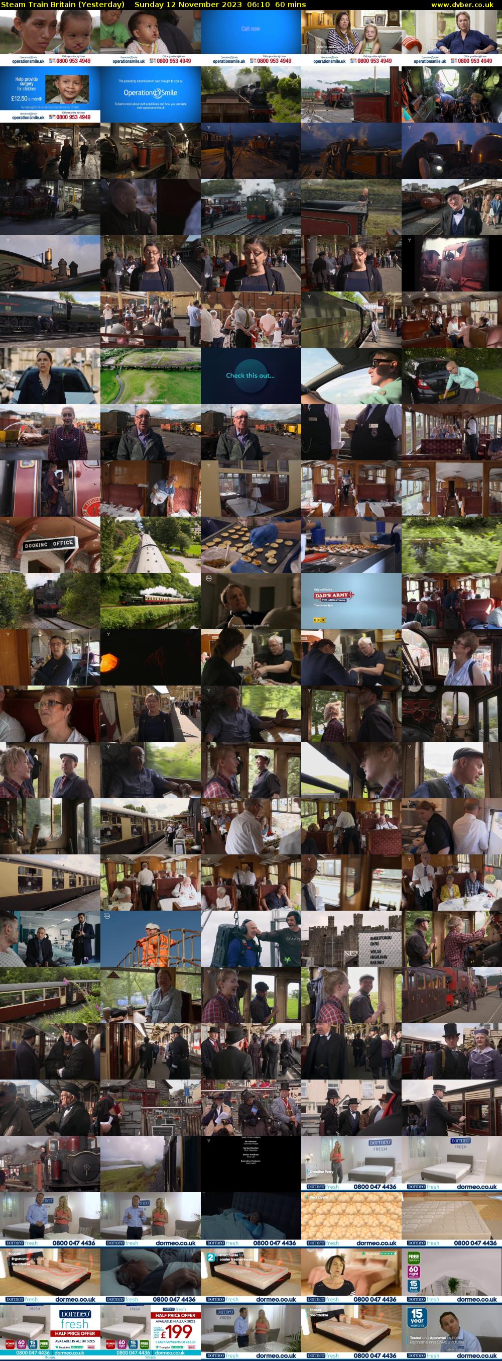 Steam Train Britain (Yesterday) Sunday 12 November 2023 06:10 - 07:10