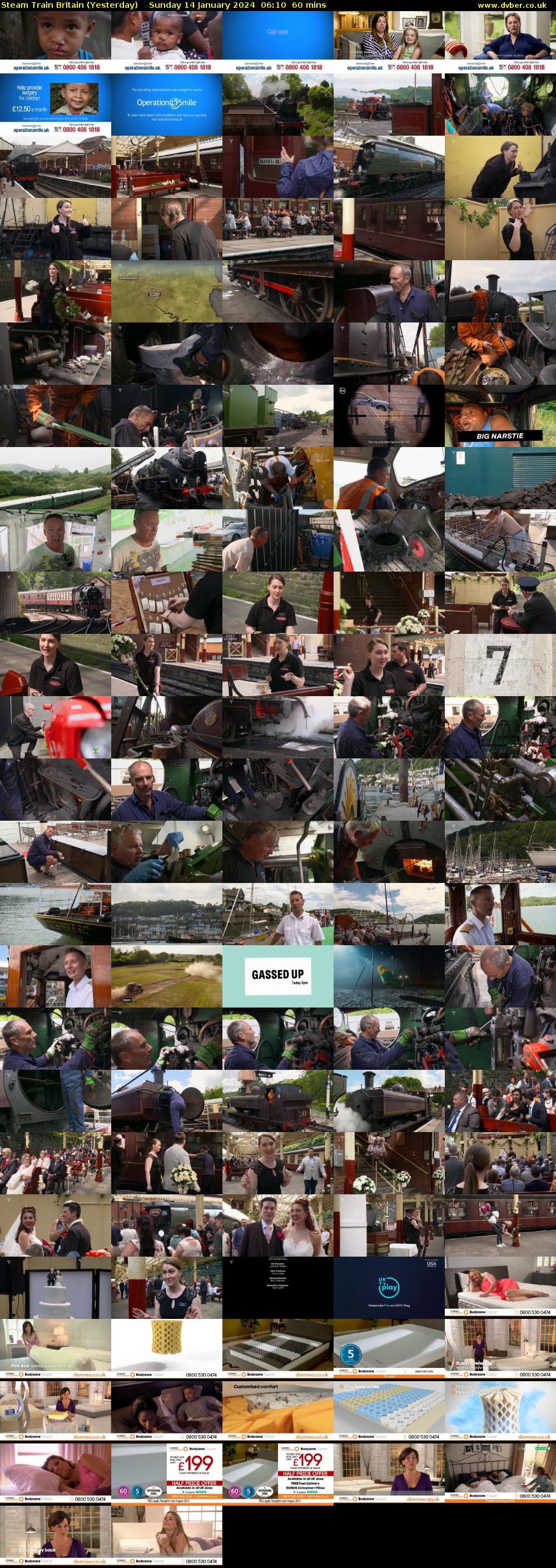 Steam Train Britain (Yesterday) Sunday 14 January 2024 06:10 - 07:10