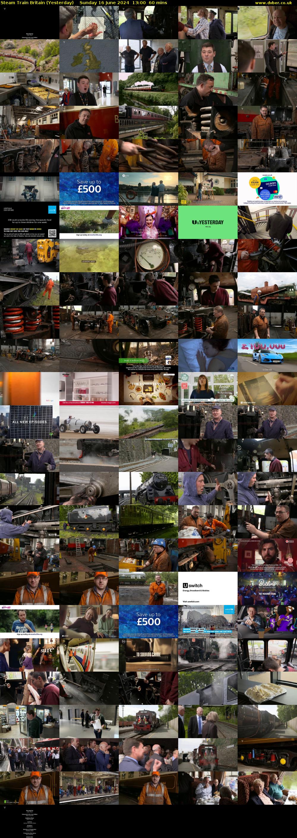 Steam Train Britain (Yesterday) Sunday 16 June 2024 13:00 - 14:00