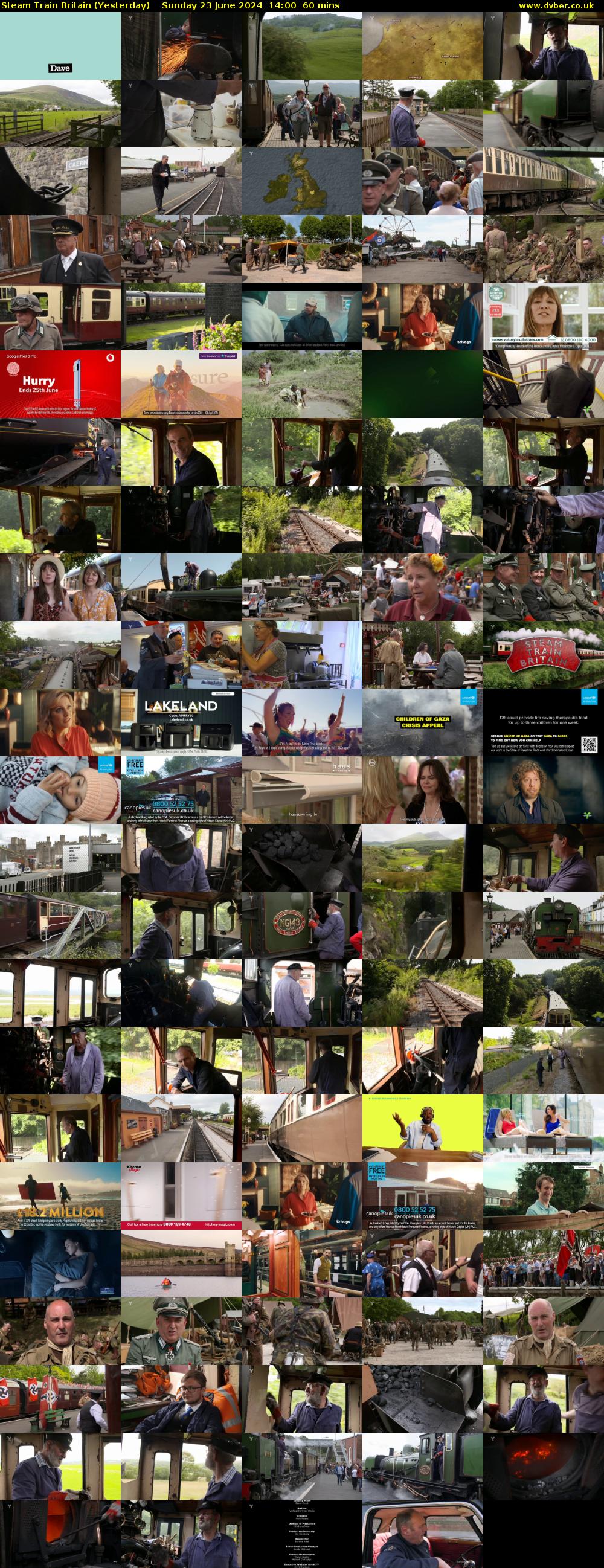 Steam Train Britain (Yesterday) Sunday 23 June 2024 14:00 - 15:00
