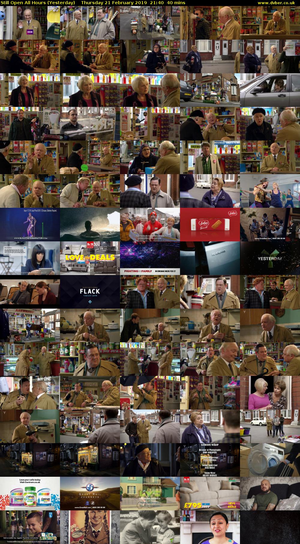 Still Open All Hours (Yesterday) Thursday 21 February 2019 21:40 - 22:20