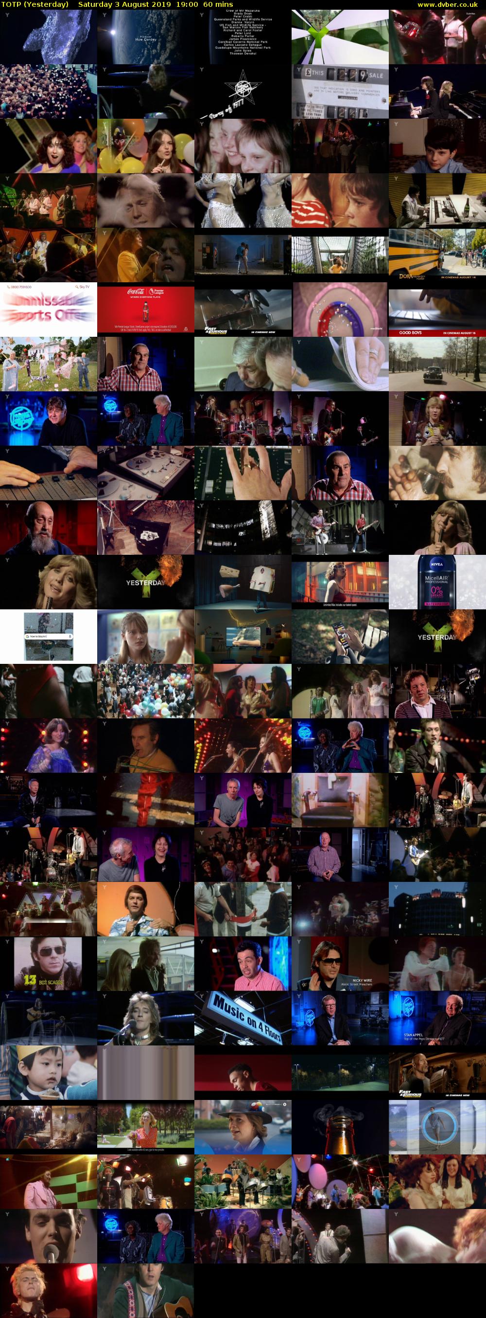 TOTP (Yesterday) Saturday 3 August 2019 19:00 - 20:00