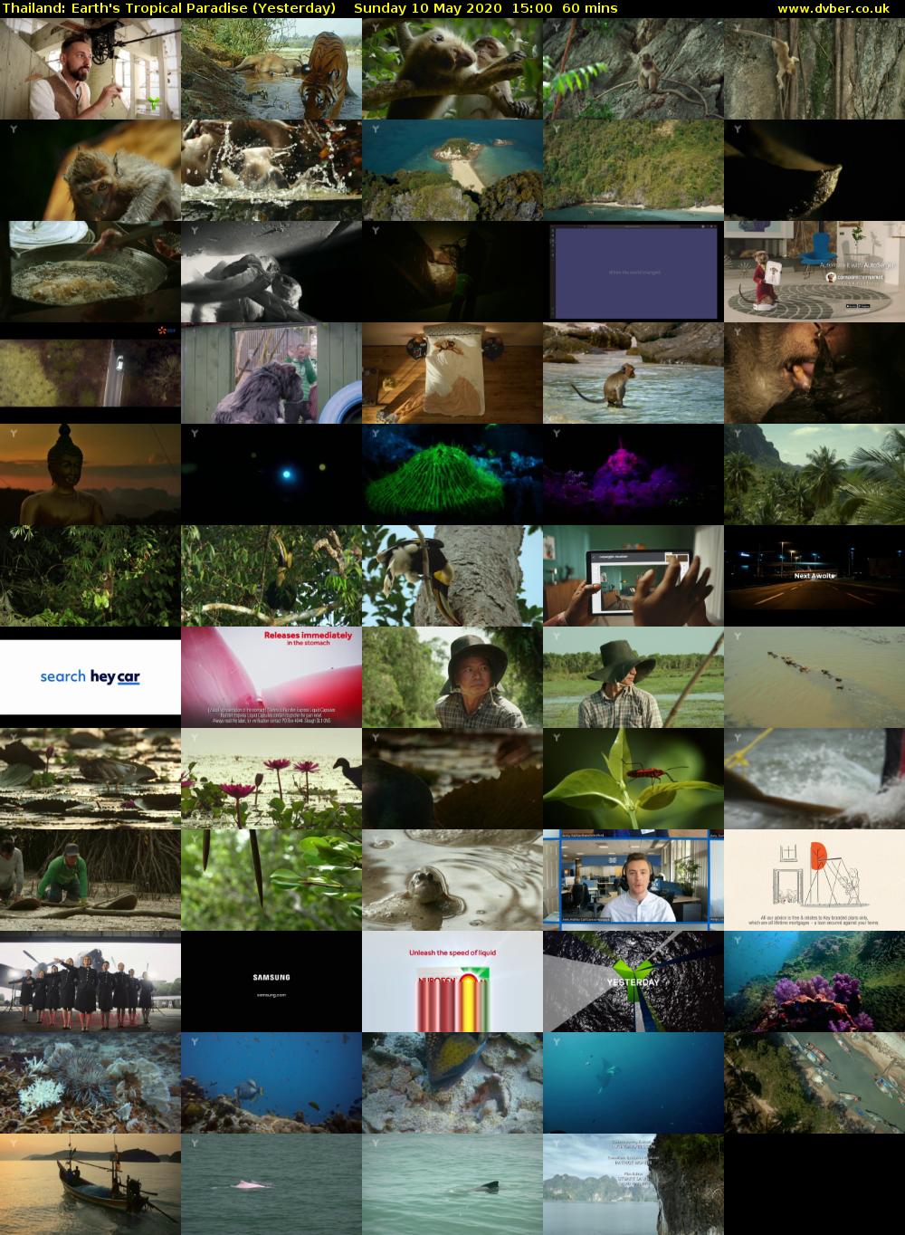 Thailand: Earth's Tropical Paradise (Yesterday) Sunday 10 May 2020 15:00 - 16:00
