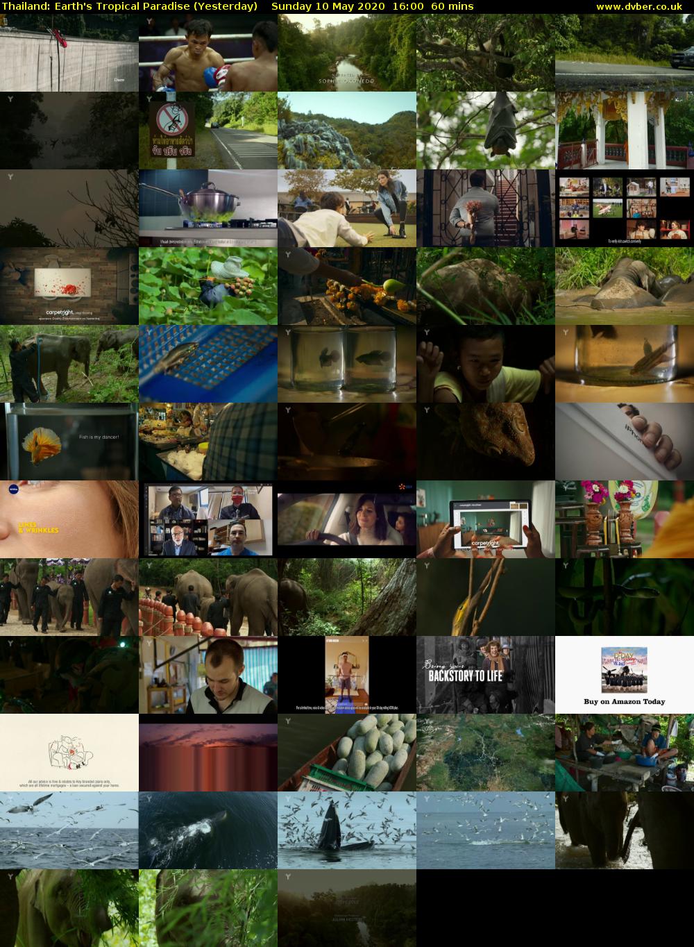 Thailand: Earth's Tropical Paradise (Yesterday) Sunday 10 May 2020 16:00 - 17:00