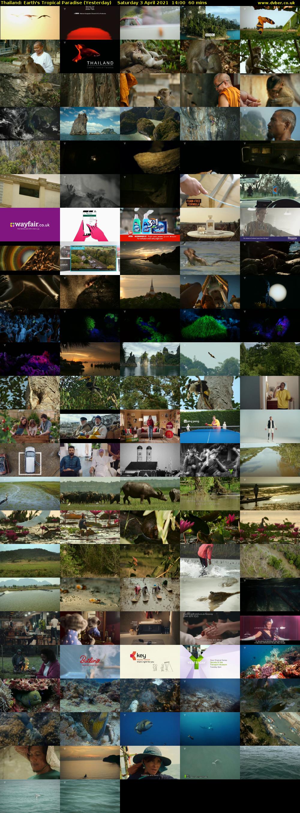 Thailand: Earth's Tropical Paradise (Yesterday) Saturday 3 April 2021 14:00 - 15:00