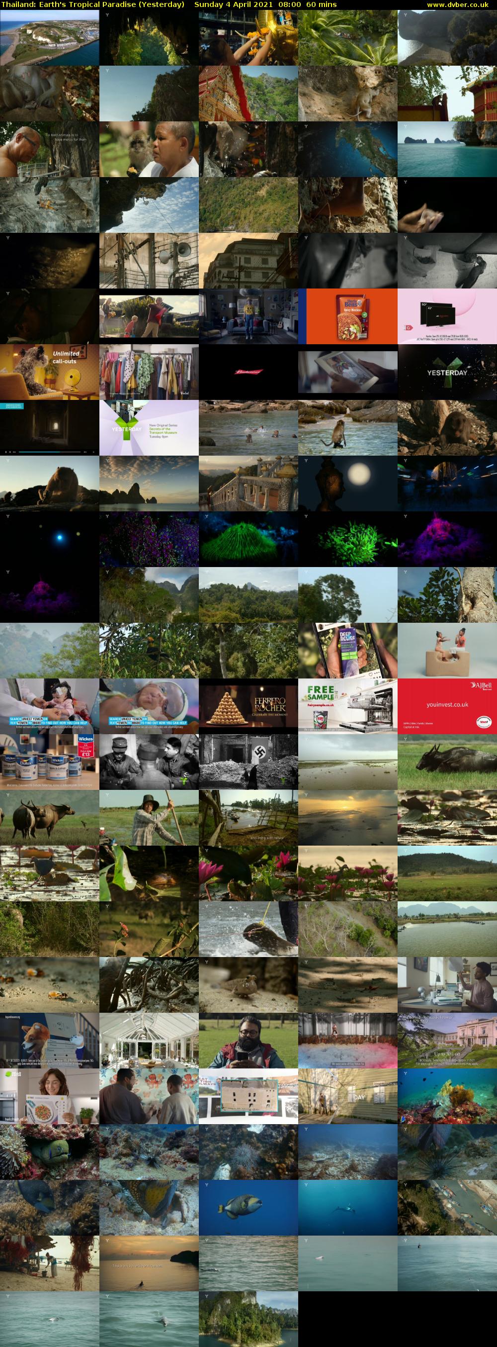 Thailand: Earth's Tropical Paradise (Yesterday) Sunday 4 April 2021 08:00 - 09:00