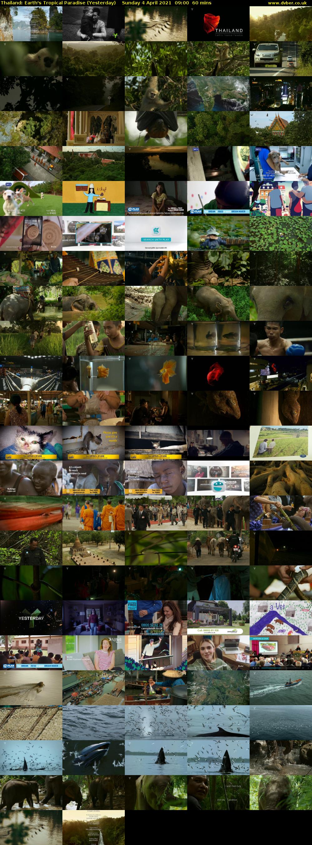 Thailand: Earth's Tropical Paradise (Yesterday) Sunday 4 April 2021 09:00 - 10:00