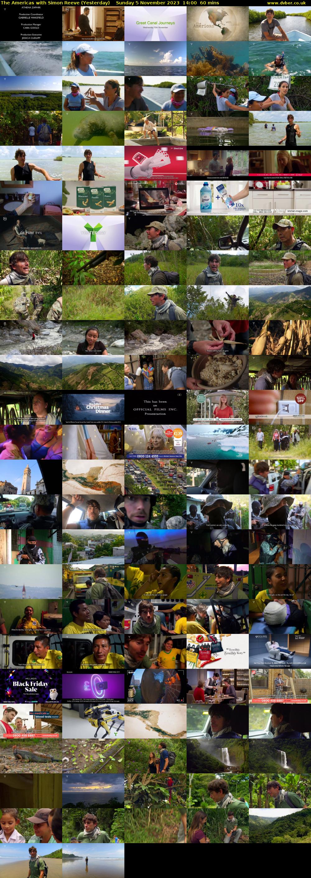 The Americas with Simon Reeve (Yesterday) Sunday 5 November 2023 14:00 - 15:00