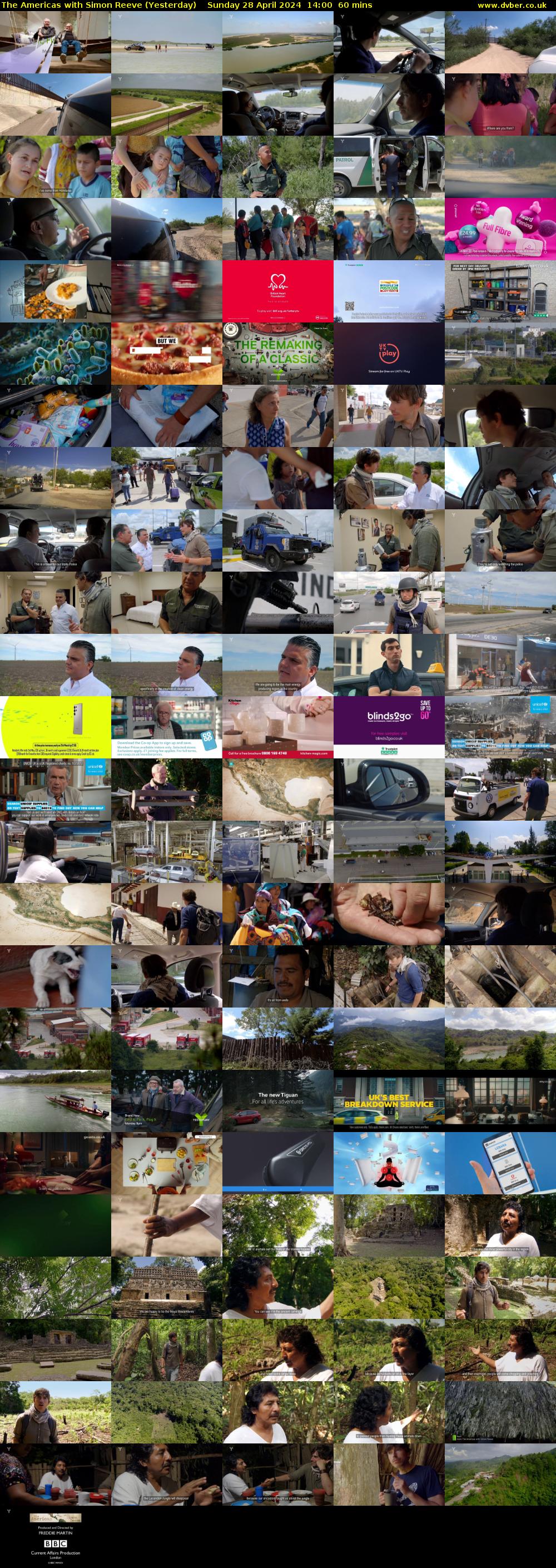 The Americas with Simon Reeve (Yesterday) Sunday 28 April 2024 14:00 - 15:00
