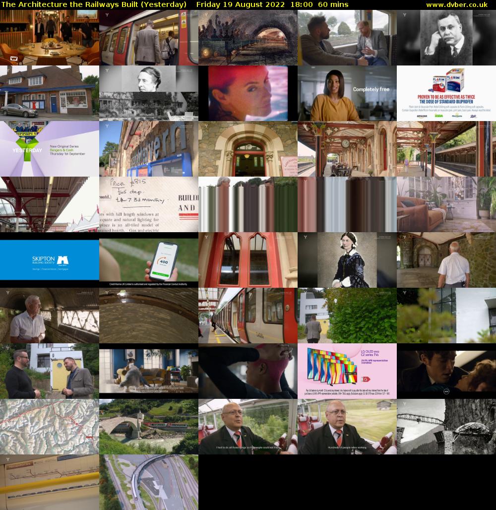 The Architecture The Railways Built (Yesterday) Friday 19 August 2022 18:00 - 19:00