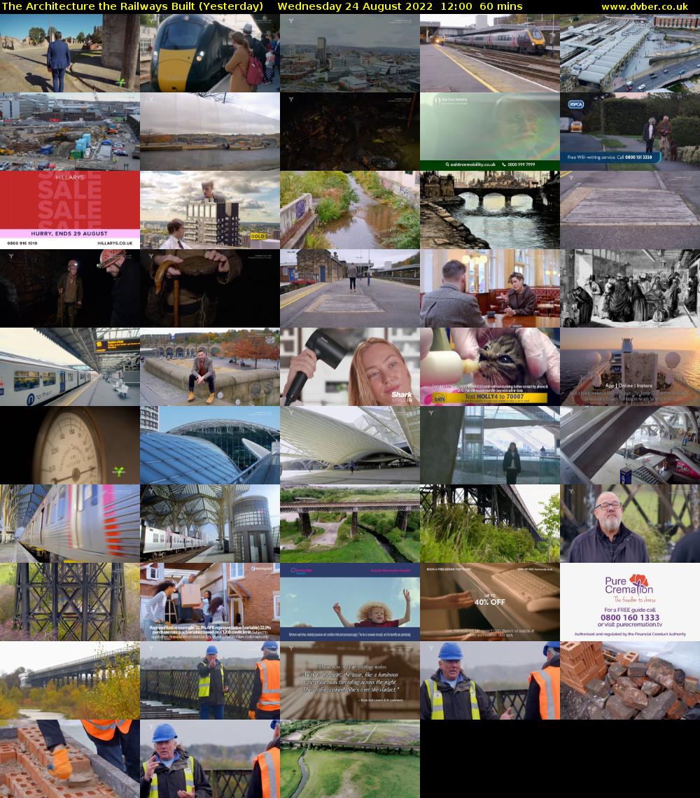The Architecture The Railways Built (Yesterday) Wednesday 24 August 2022 12:00 - 13:00