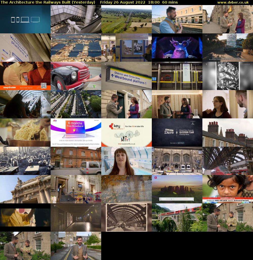 The Architecture The Railways Built (Yesterday) Friday 26 August 2022 18:00 - 19:00