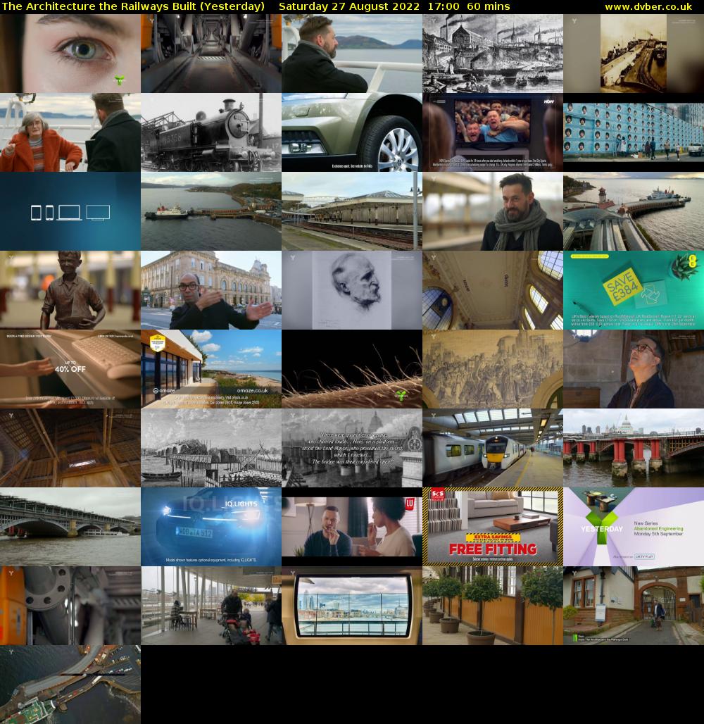 The Architecture The Railways Built (Yesterday) Saturday 27 August 2022 17:00 - 18:00