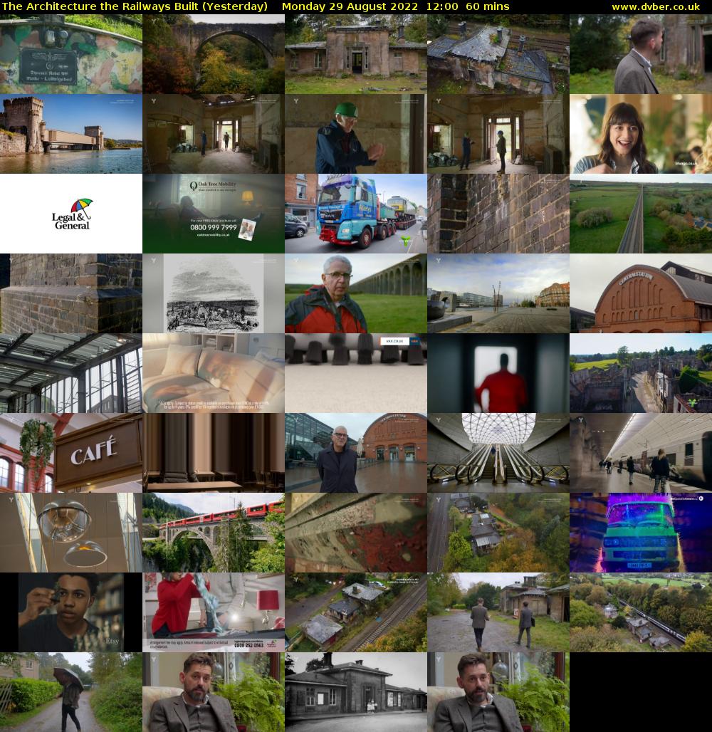 The Architecture The Railways Built (Yesterday) Monday 29 August 2022 12:00 - 13:00