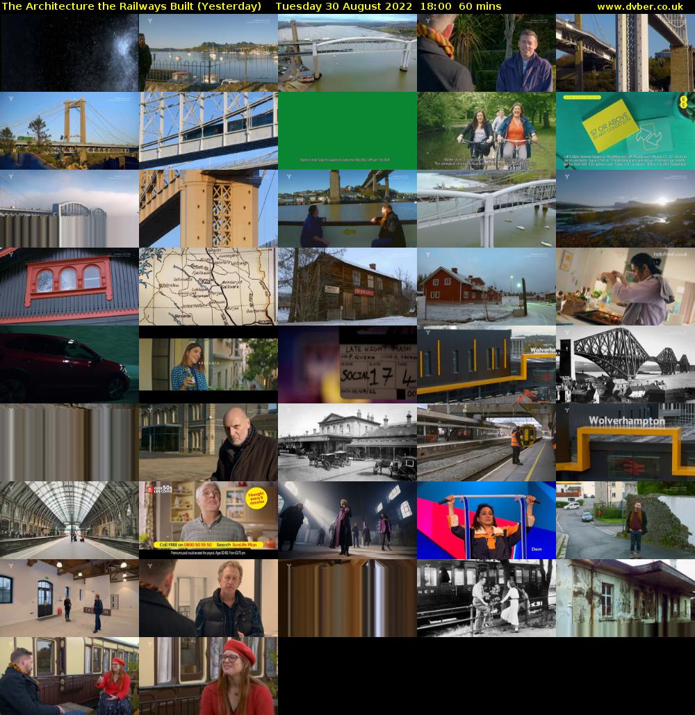 The Architecture The Railways Built (Yesterday) Tuesday 30 August 2022 18:00 - 19:00