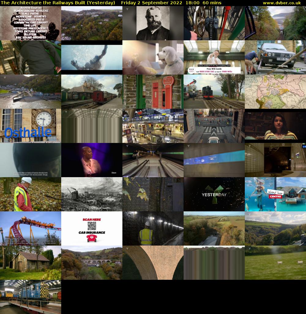The Architecture The Railways Built (Yesterday) Friday 2 September 2022 18:00 - 19:00