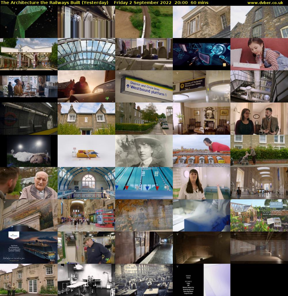 The Architecture The Railways Built (Yesterday) Friday 2 September 2022 20:00 - 21:00