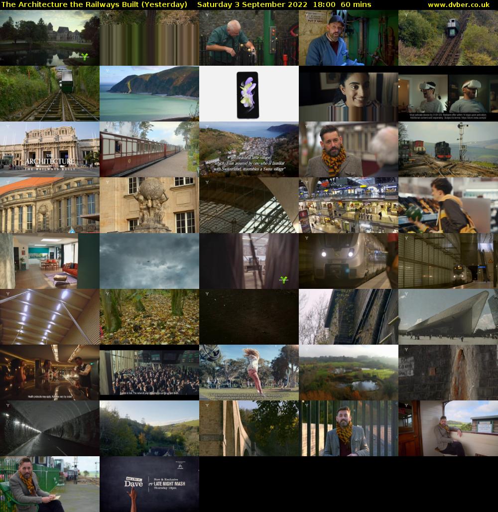 The Architecture The Railways Built (Yesterday) Saturday 3 September 2022 18:00 - 19:00
