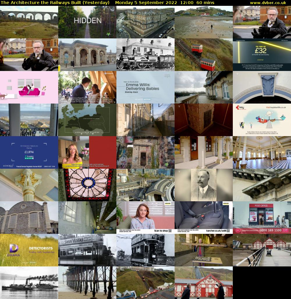 The Architecture The Railways Built (Yesterday) Monday 5 September 2022 12:00 - 13:00