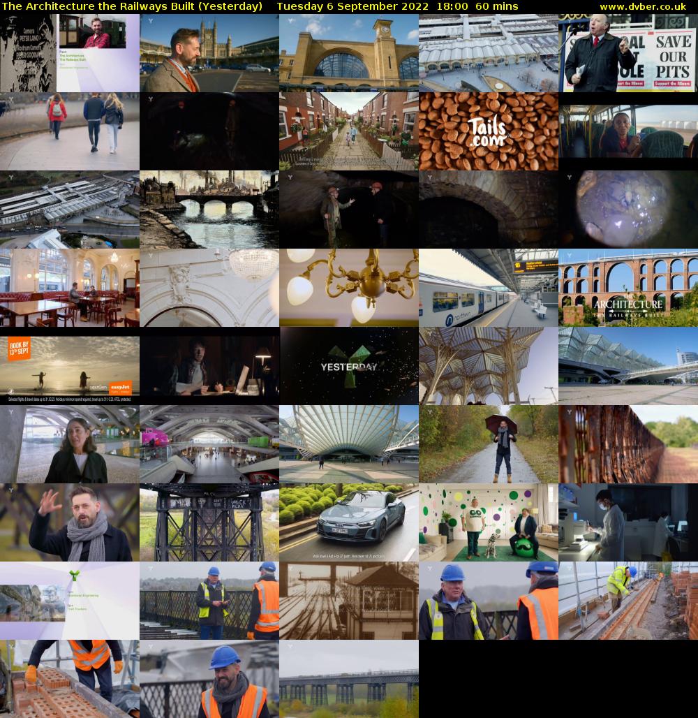 The Architecture The Railways Built (Yesterday) Tuesday 6 September 2022 18:00 - 19:00