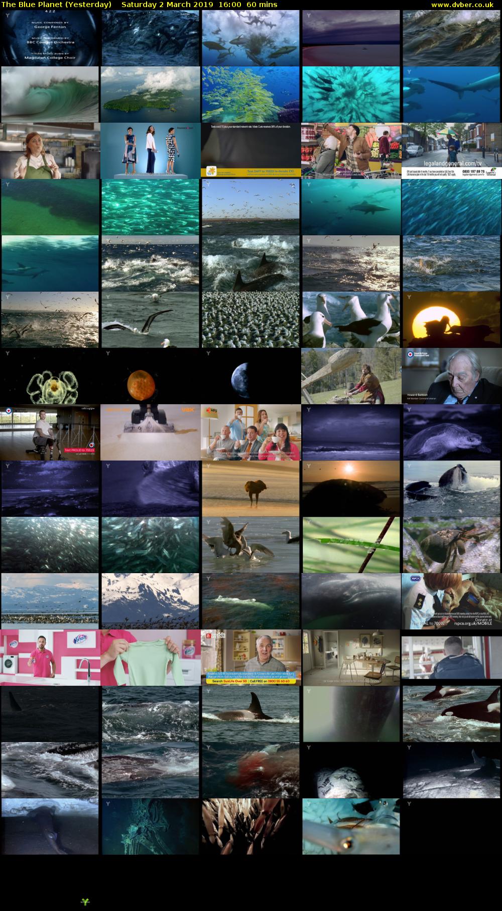 The Blue Planet (Yesterday) Saturday 2 March 2019 16:00 - 17:00