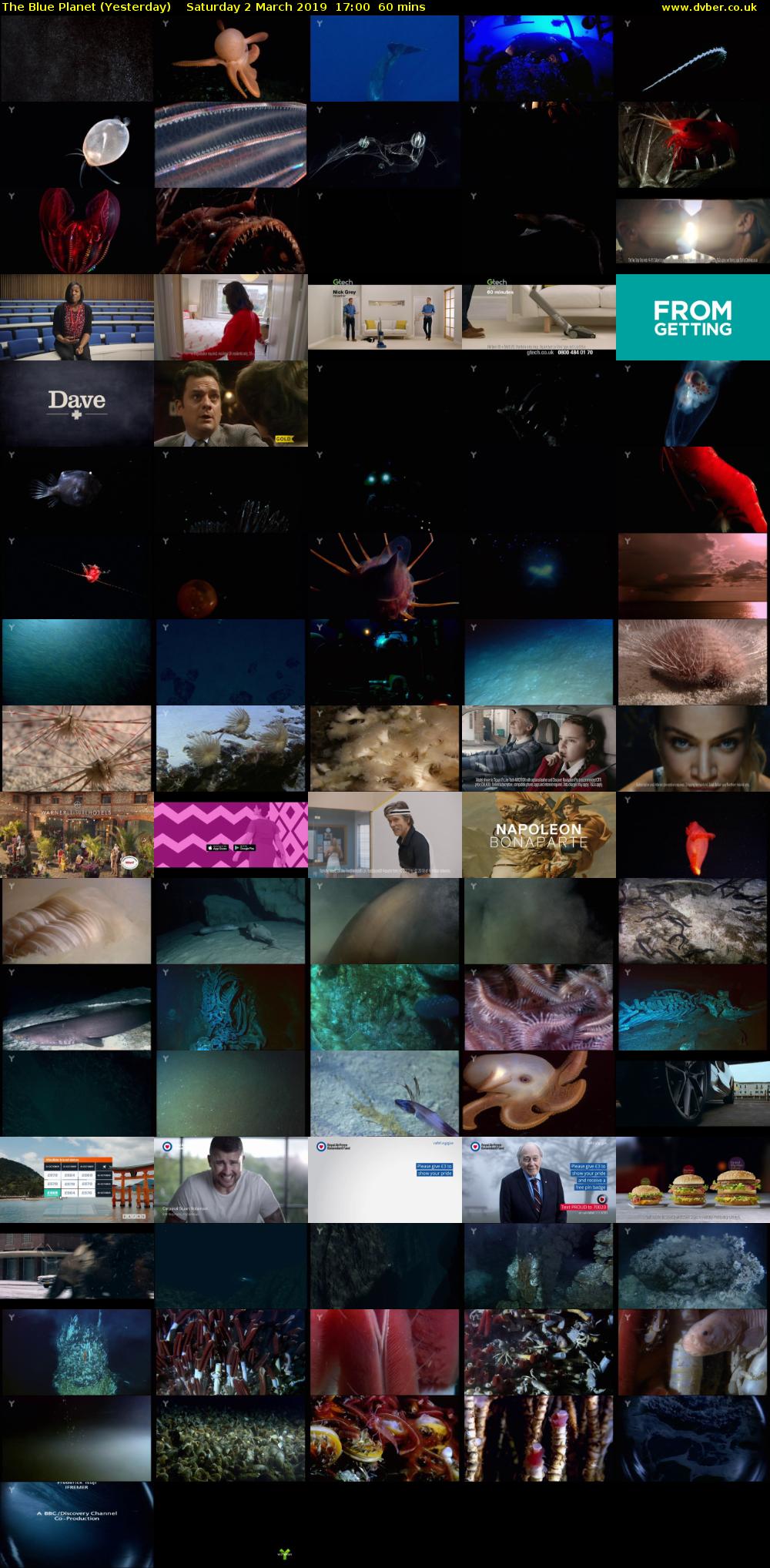 The Blue Planet (Yesterday) Saturday 2 March 2019 17:00 - 18:00