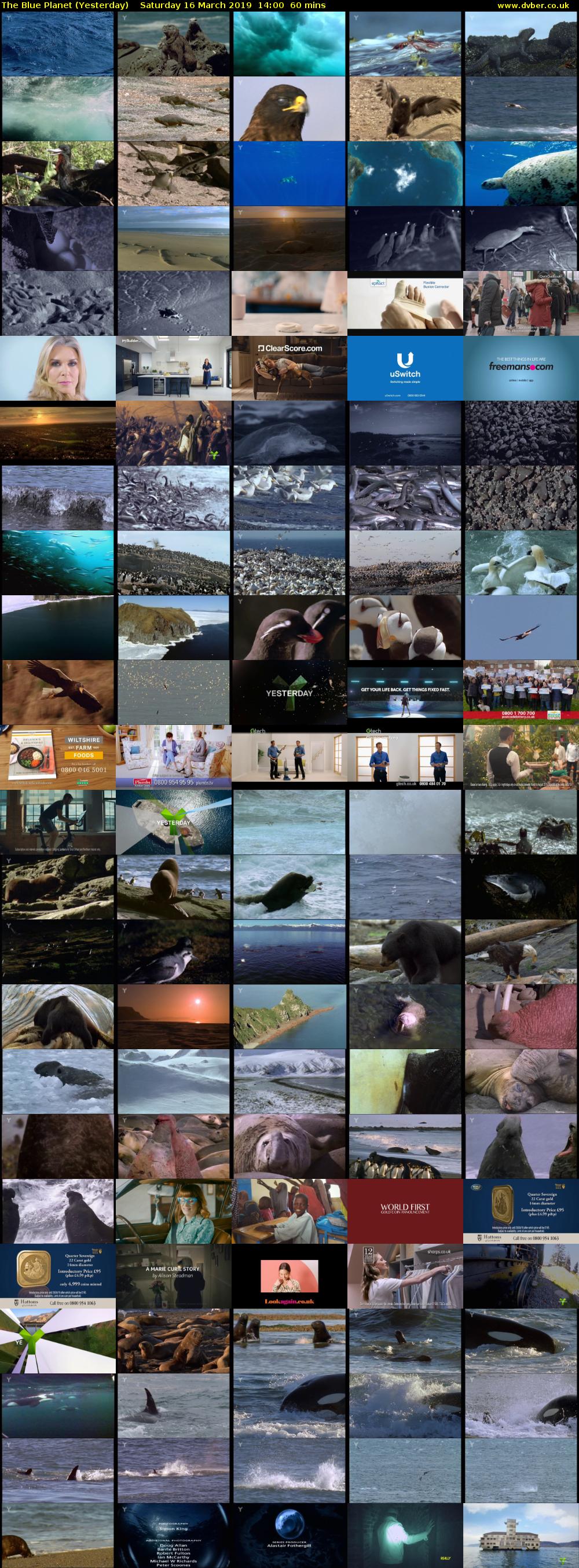 The Blue Planet (Yesterday) Saturday 16 March 2019 14:00 - 15:00