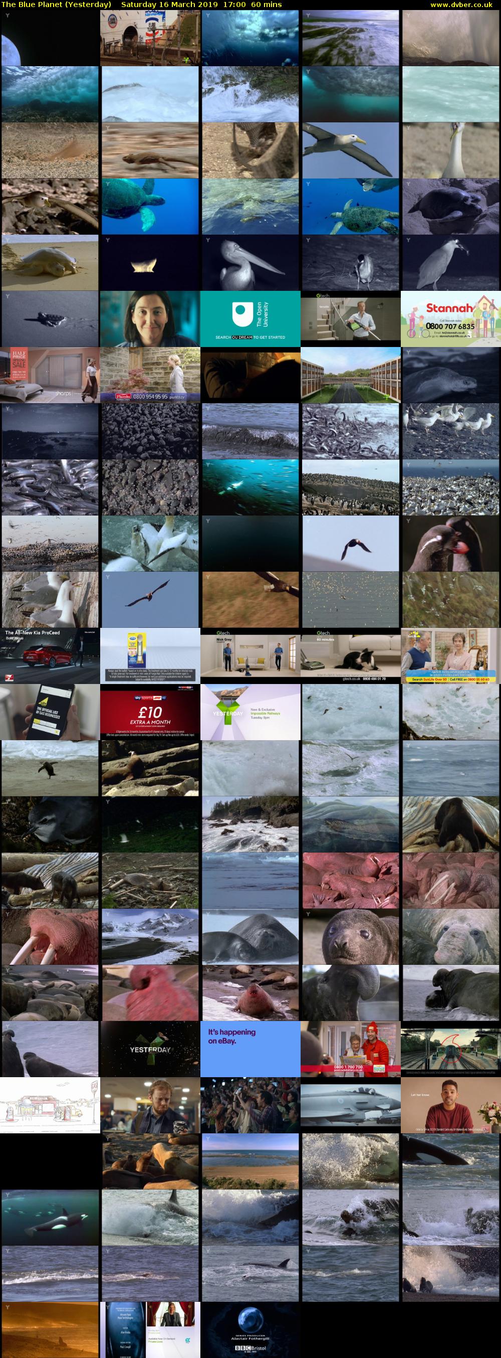 The Blue Planet (Yesterday) Saturday 16 March 2019 17:00 - 18:00