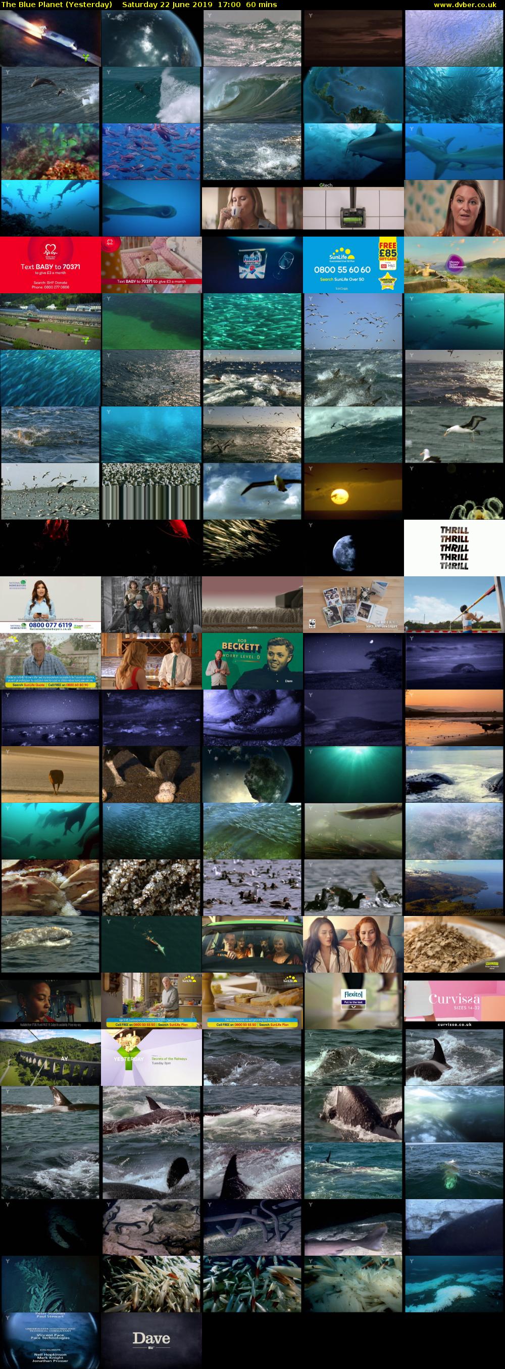 The Blue Planet (Yesterday) Saturday 22 June 2019 17:00 - 18:00