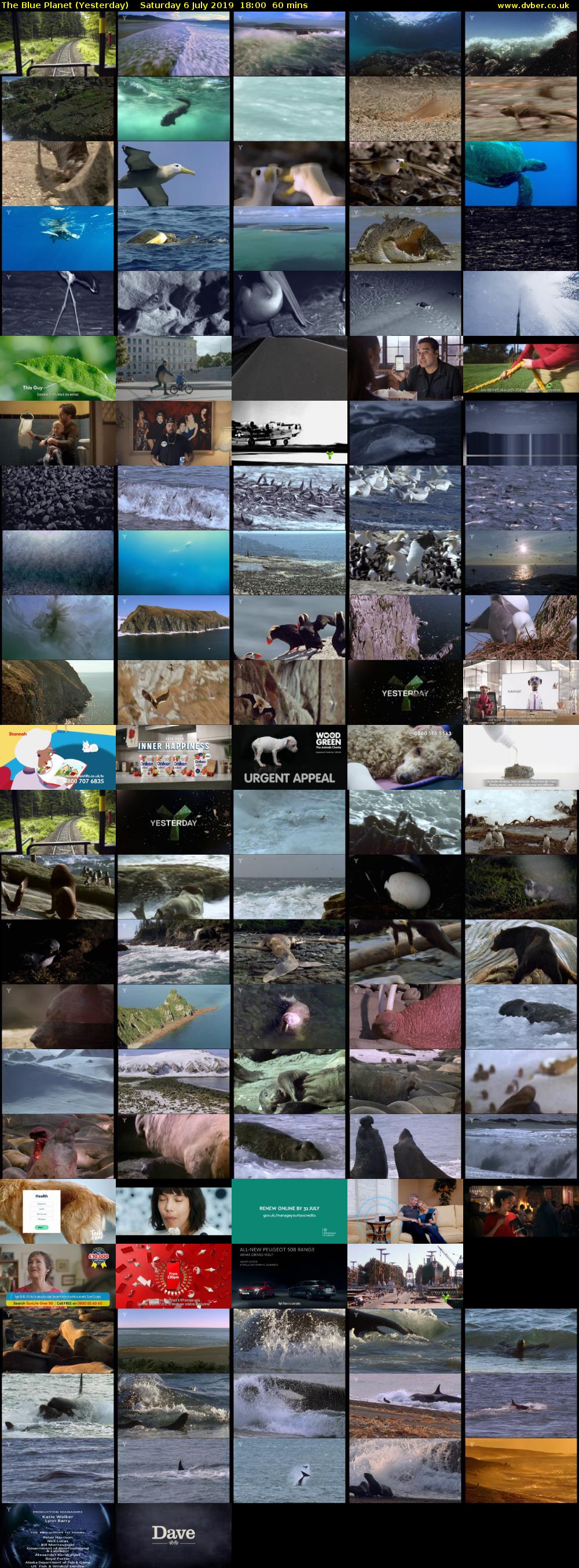 The Blue Planet (Yesterday) Saturday 6 July 2019 18:00 - 19:00