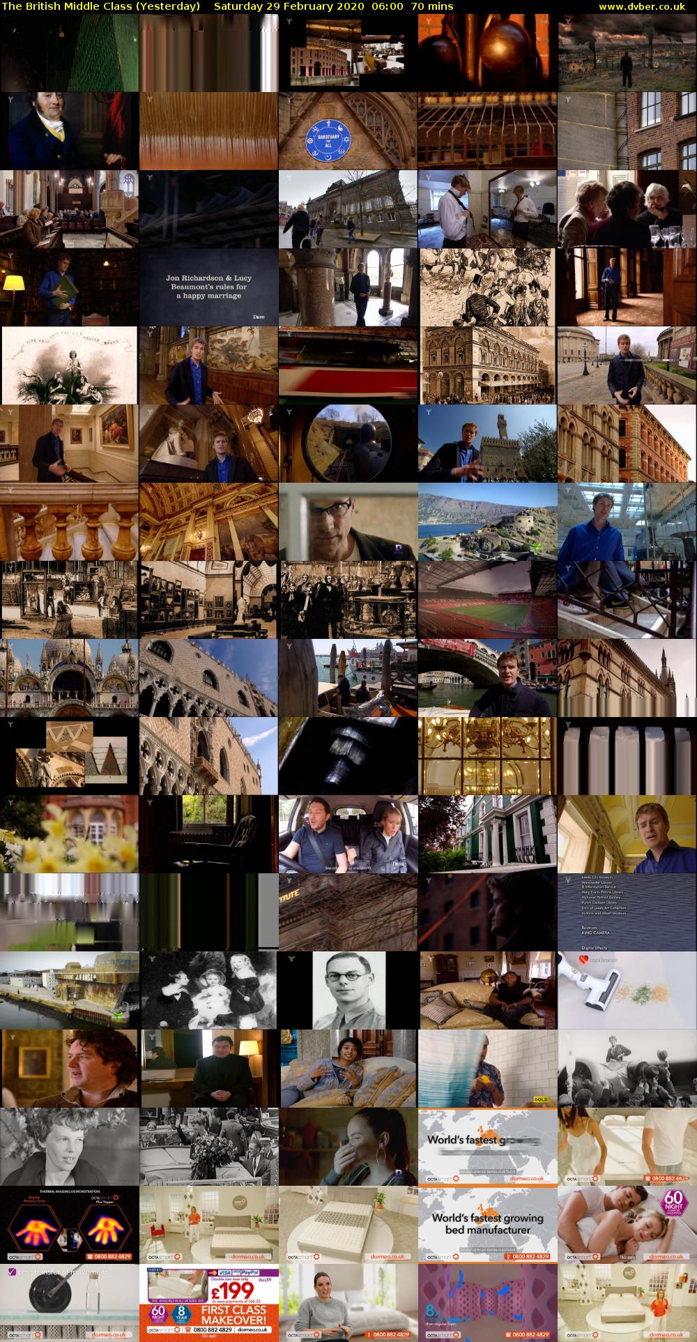 The British Middle Class (Yesterday) Saturday 29 February 2020 06:00 - 07:10