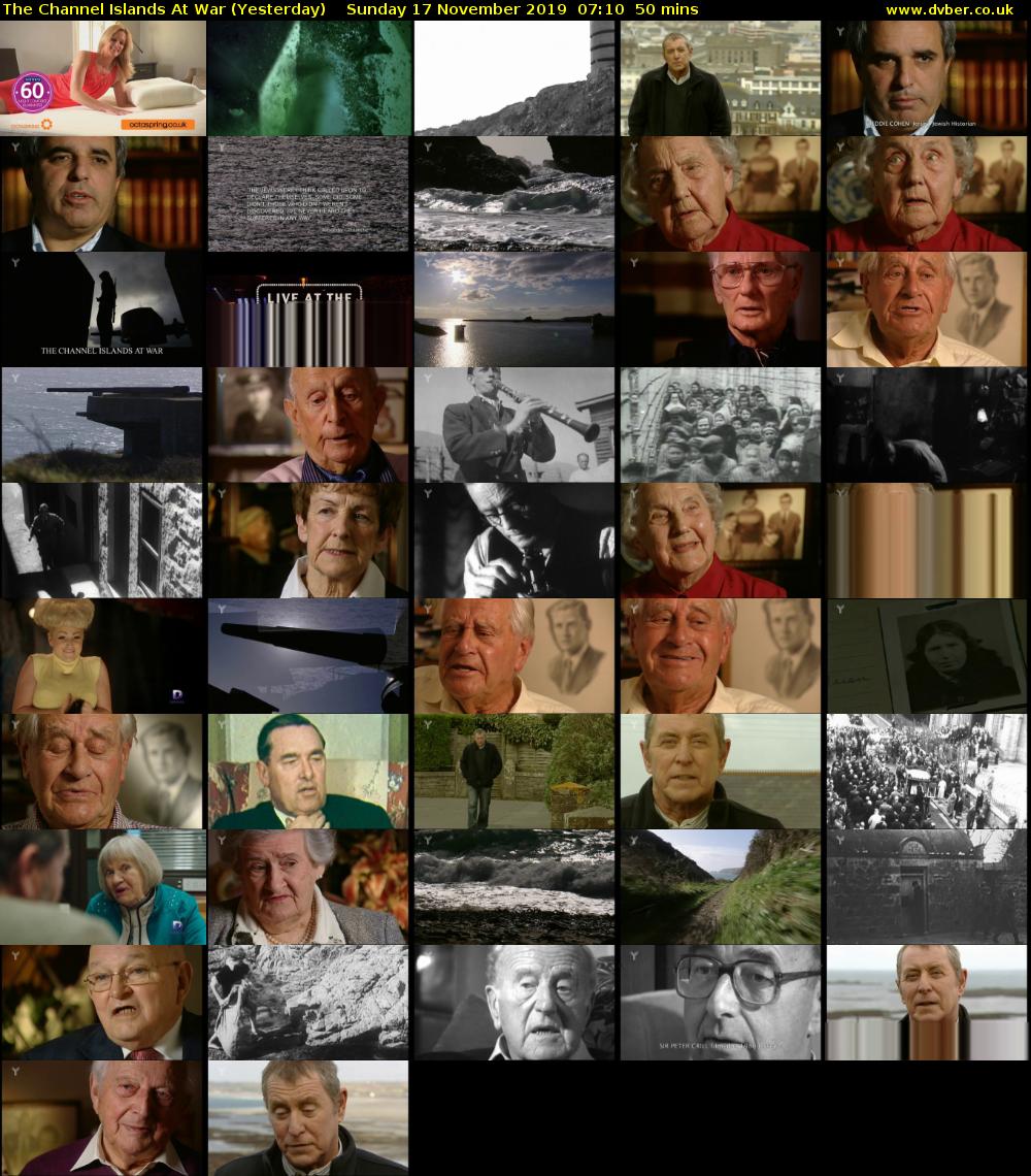 The Channel Islands At War (Yesterday) Sunday 17 November 2019 07:10 - 08:00