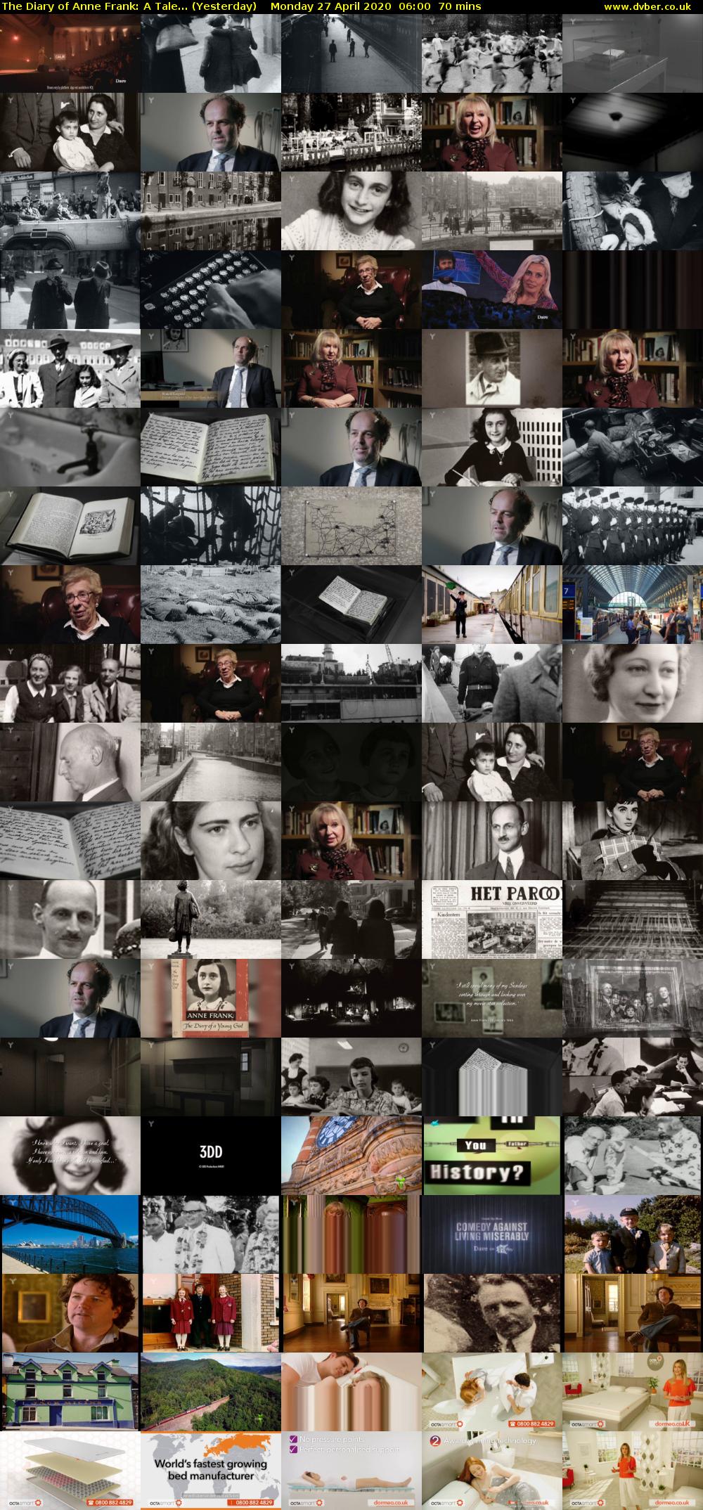 The Diary of Anne Frank: A Tale... (Yesterday) Monday 27 April 2020 06:00 - 07:10