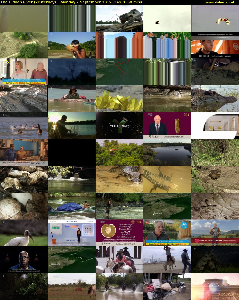 The Hidden River (Yesterday) Monday 2 September 2019 14:00 - 15:00