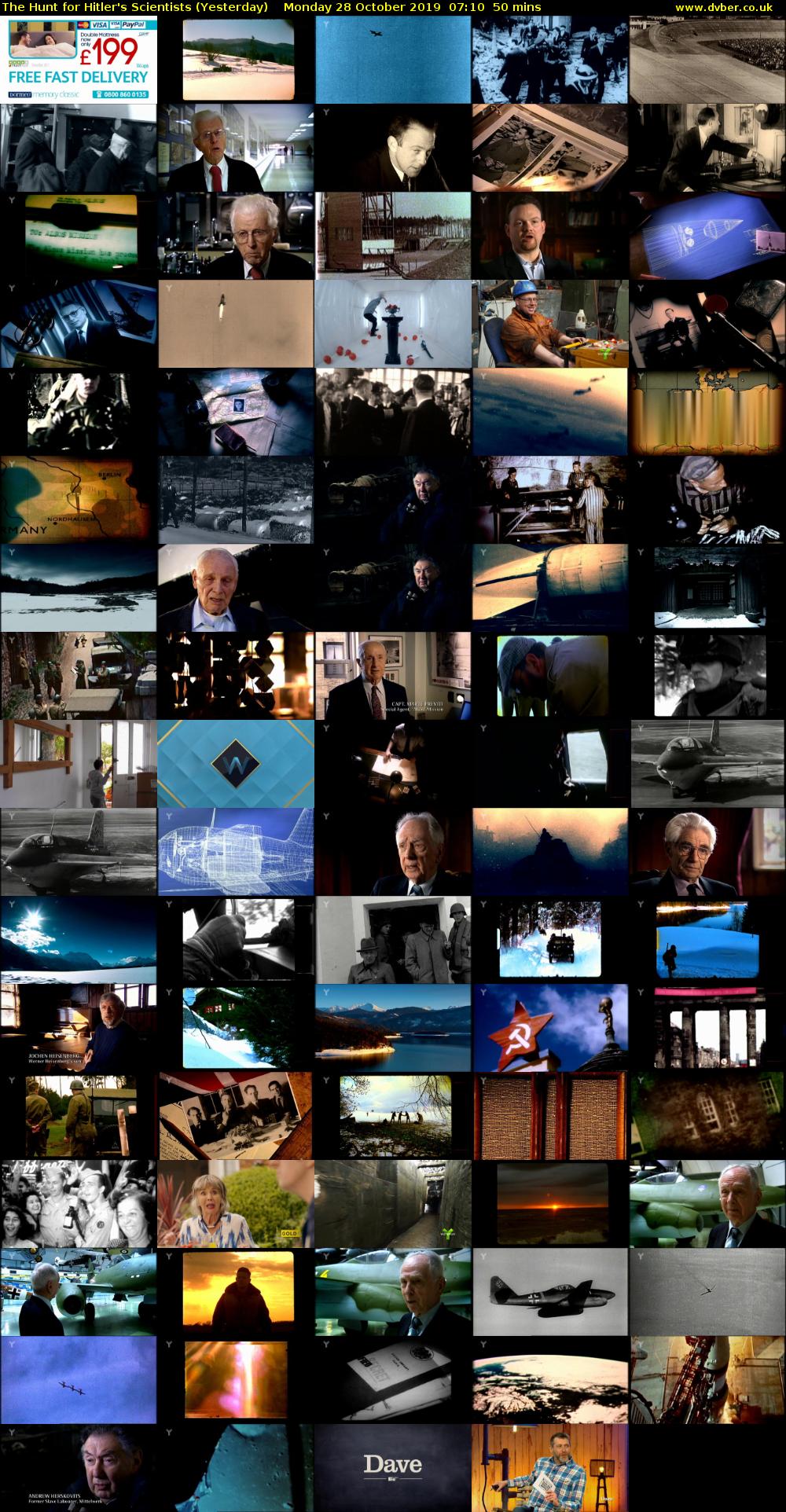 The Hunt for Hitler's Scientists (Yesterday) Monday 28 October 2019 07:10 - 08:00