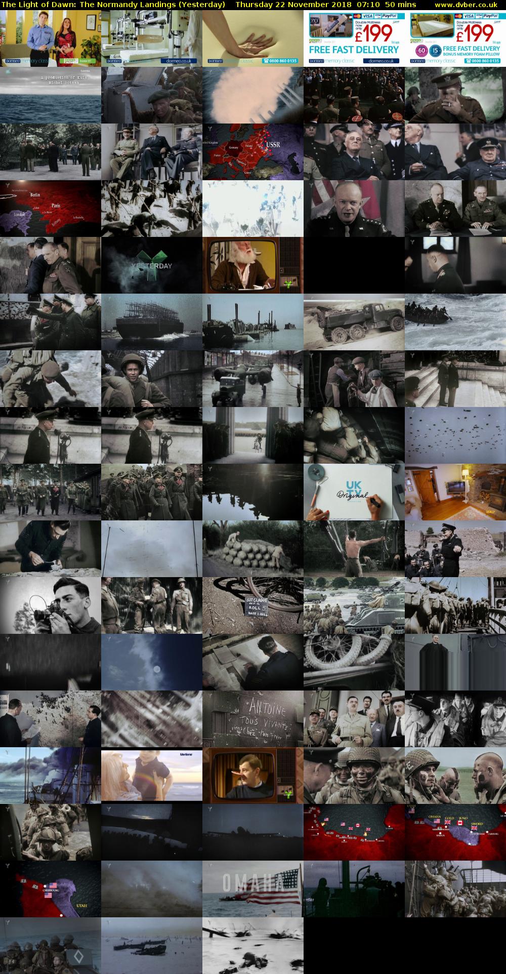 The Light of Dawn: The Normandy Landings (Yesterday) Thursday 22 November 2018 07:10 - 08:00