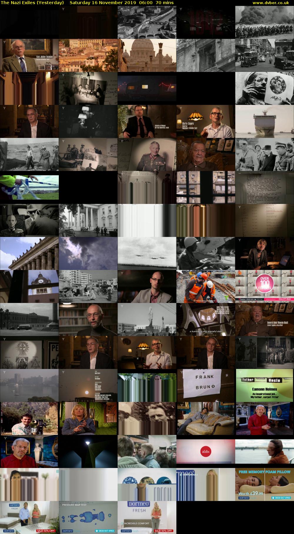 The Nazi Exiles (Yesterday) Saturday 16 November 2019 06:00 - 07:10