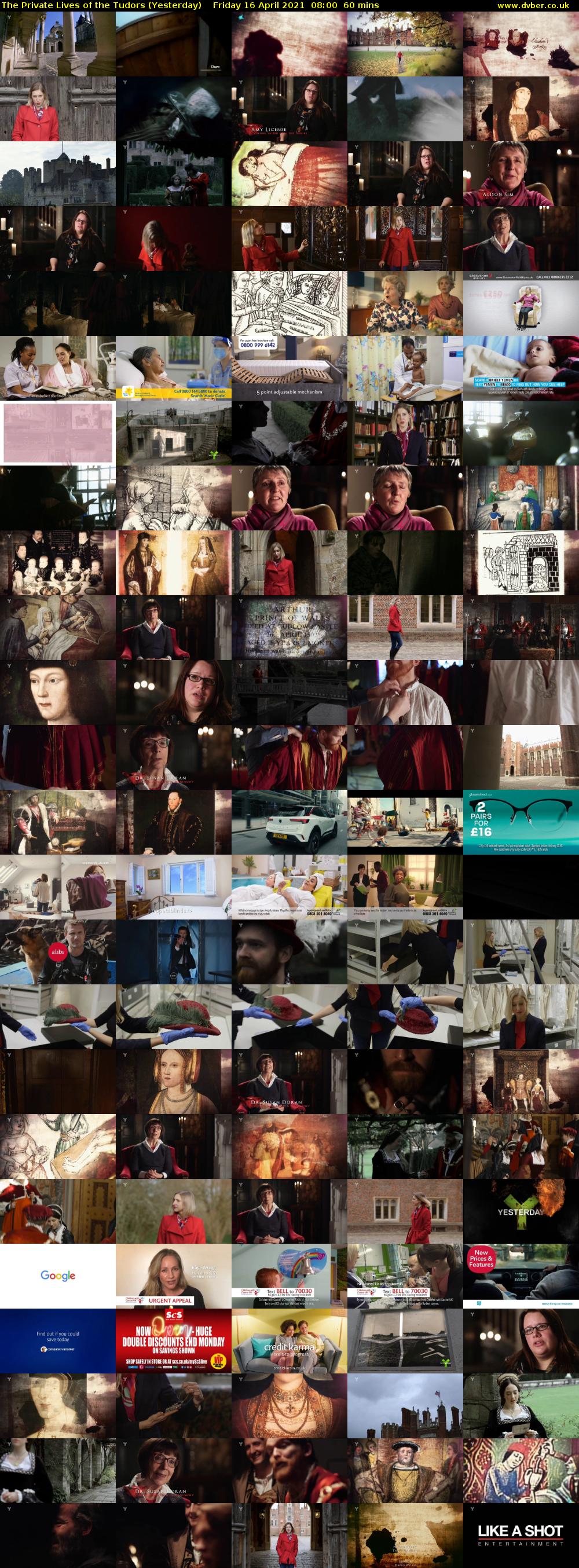 The Private Lives of the Tudors (Yesterday) Friday 16 April 2021 08:00 - 09:00