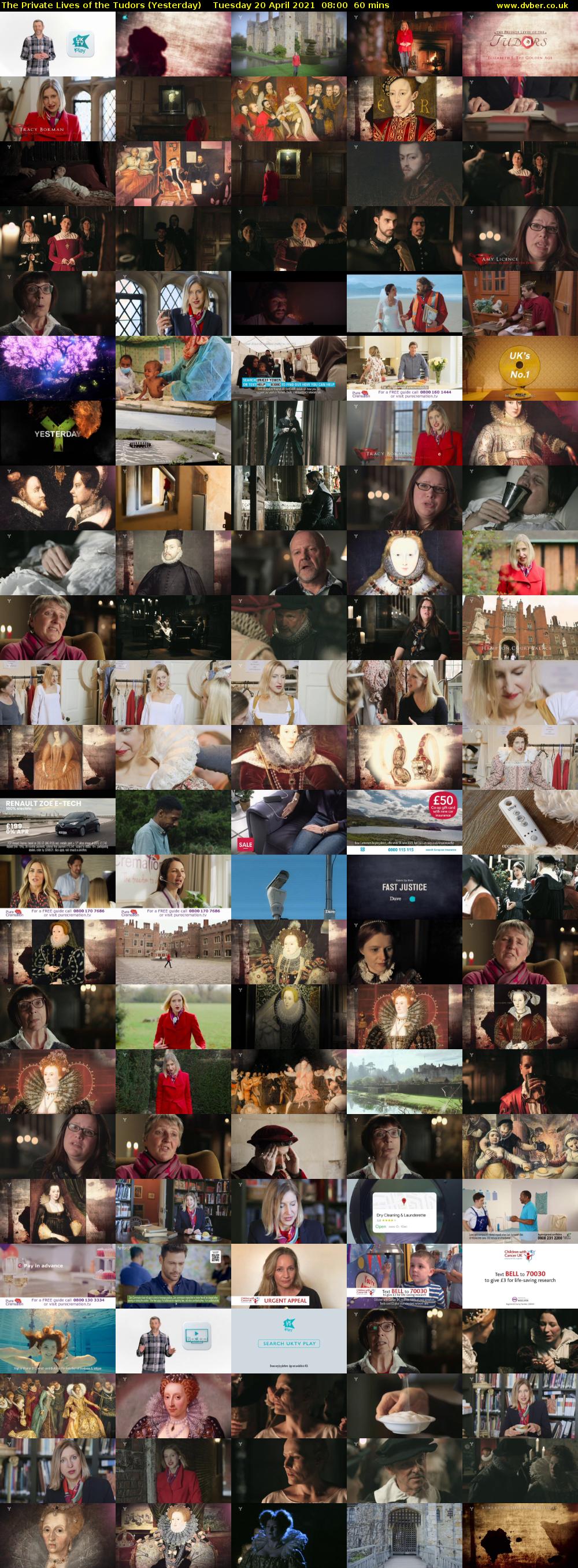 The Private Lives of the Tudors (Yesterday) Tuesday 20 April 2021 08:00 - 09:00