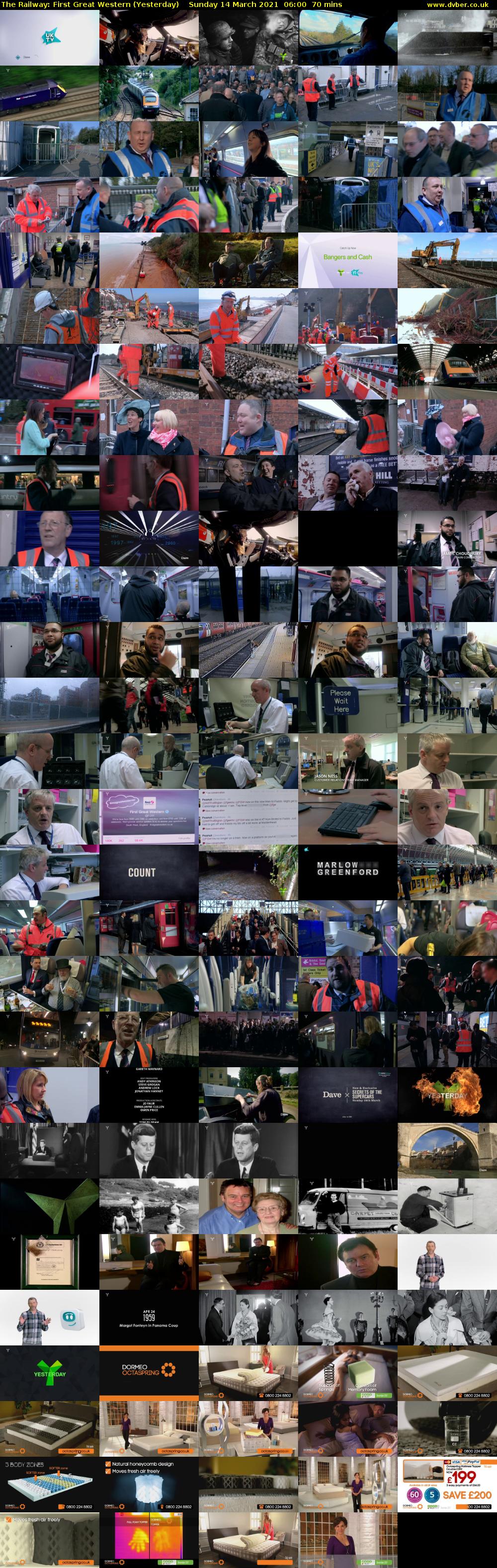 The Railway: First Great Western (Yesterday) Sunday 14 March 2021 06:00 - 07:10