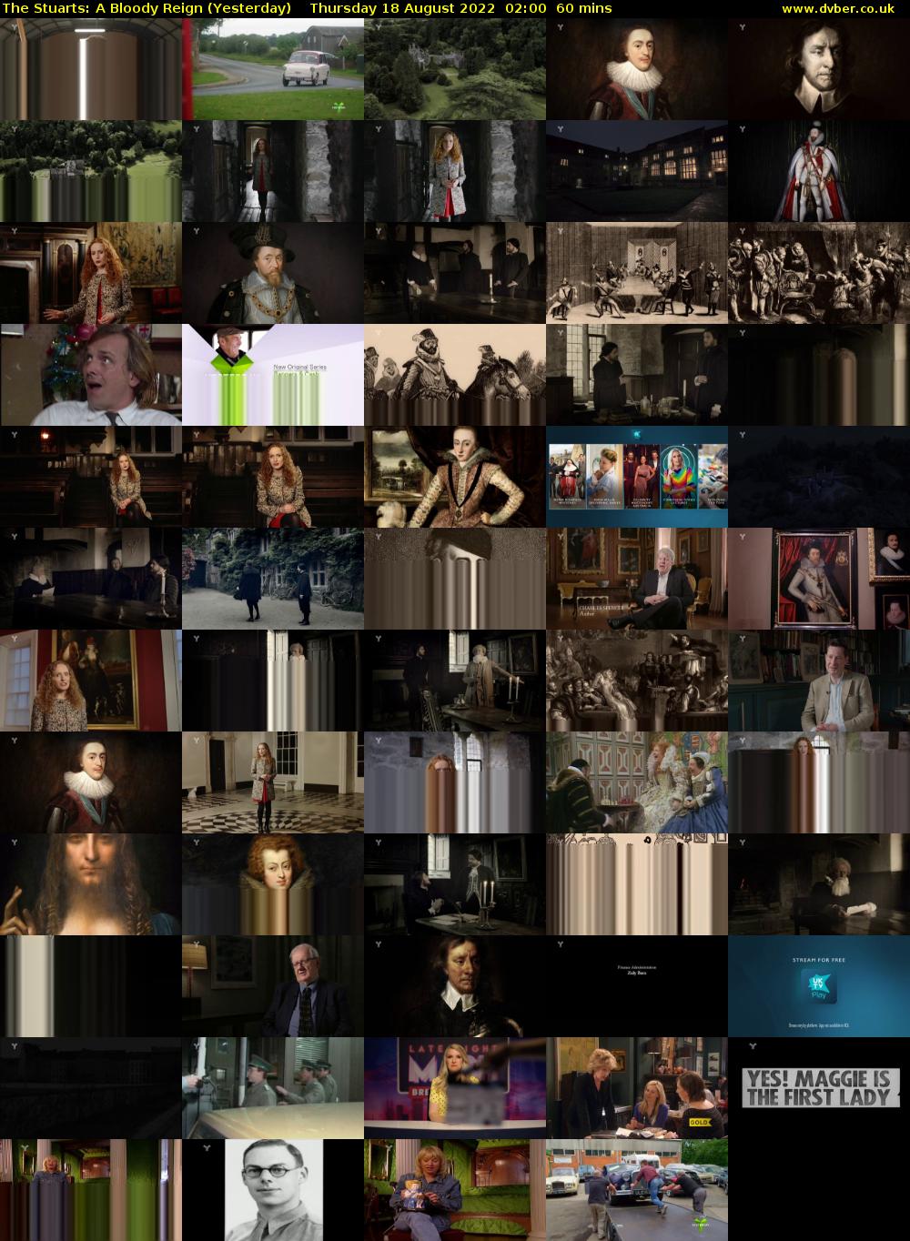 The Stuarts: A Bloody Reign (Yesterday) Thursday 18 August 2022 02:00 - 03:00